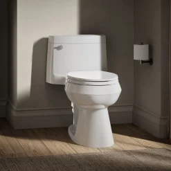 One-piece elongated toilet with concealed trapway, 1.28 gpf^Kohler Outlet