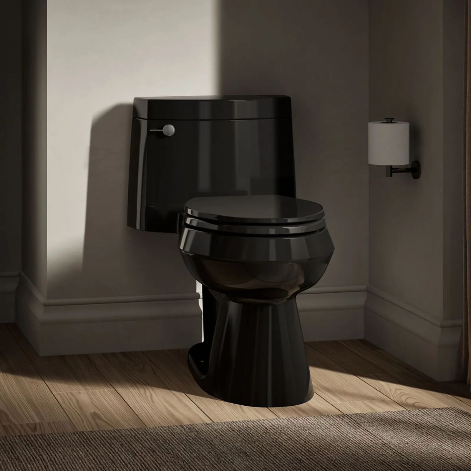 One-piece elongated toilet with concealed trapway, 1.28 gpf^Kohler Outlet