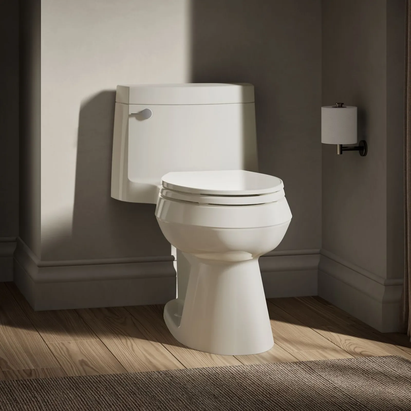 One-piece elongated toilet with concealed trapway, 1.28 gpf^Kohler Outlet
