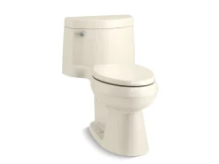 One-piece elongated toilet with concealed trapway, 1.28 gpf^Kohler Outlet