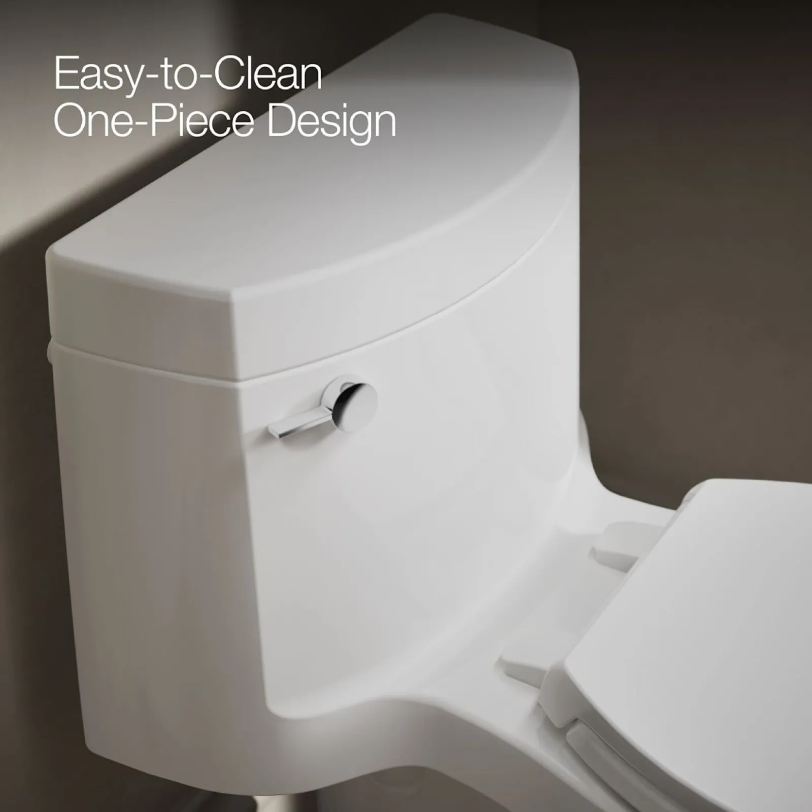 One-piece elongated toilet with concealed trapway, 1.28 gpf^Kohler Outlet