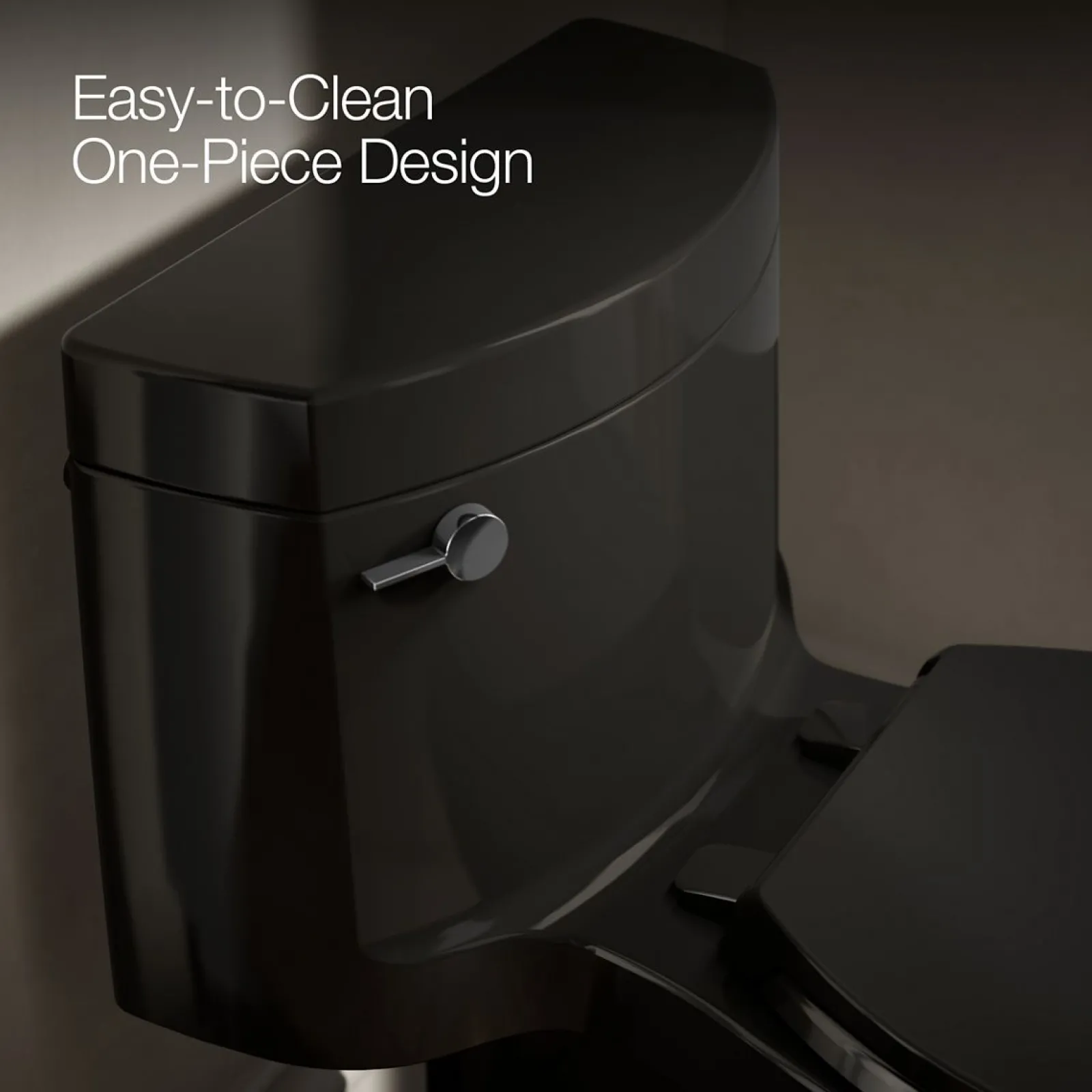 One-piece elongated toilet with concealed trapway, 1.28 gpf^Kohler Outlet