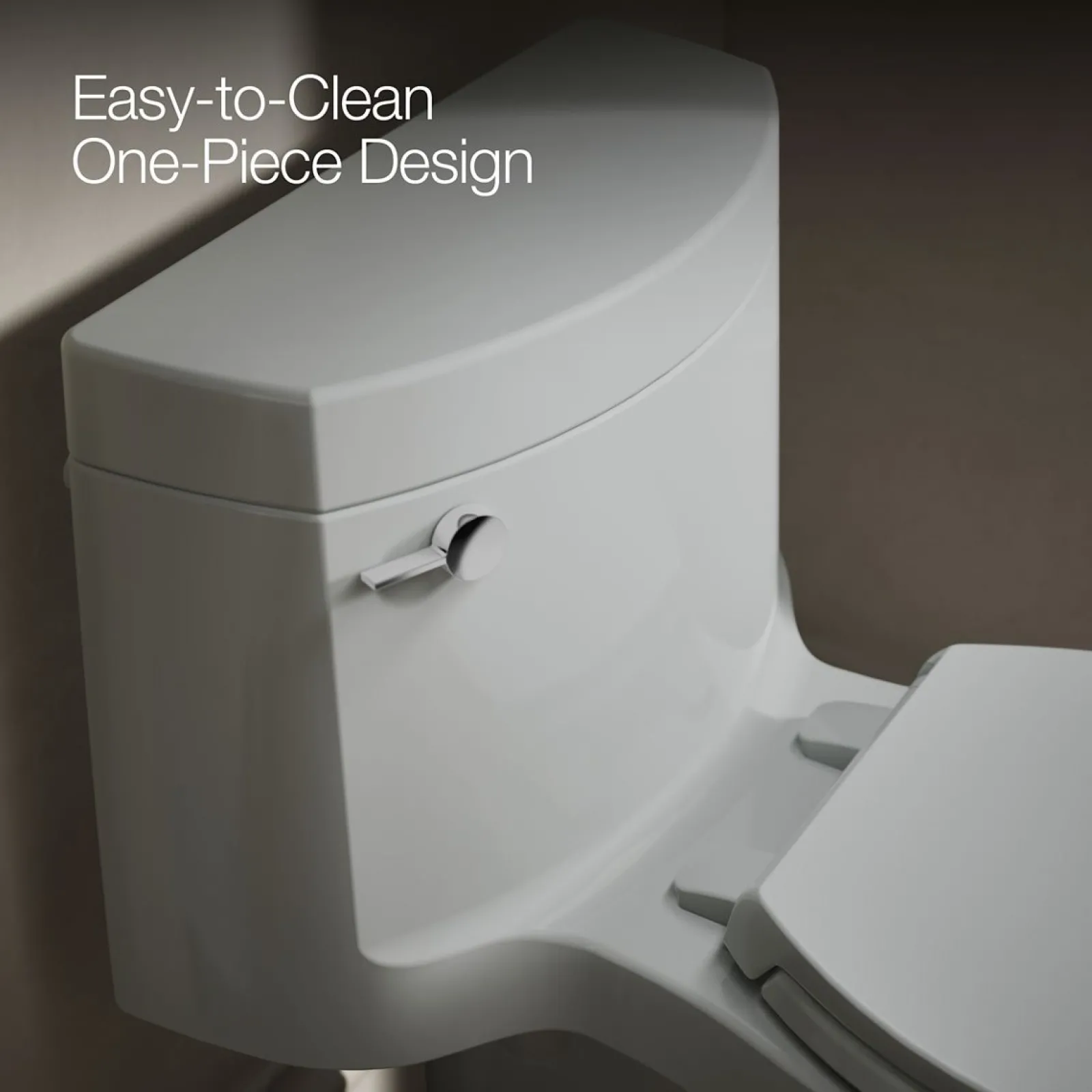 One-piece elongated toilet with concealed trapway, 1.28 gpf^Kohler Outlet