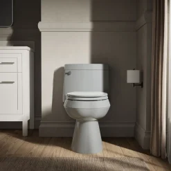 One-piece elongated toilet with concealed trapway, 1.28 gpf^Kohler Outlet