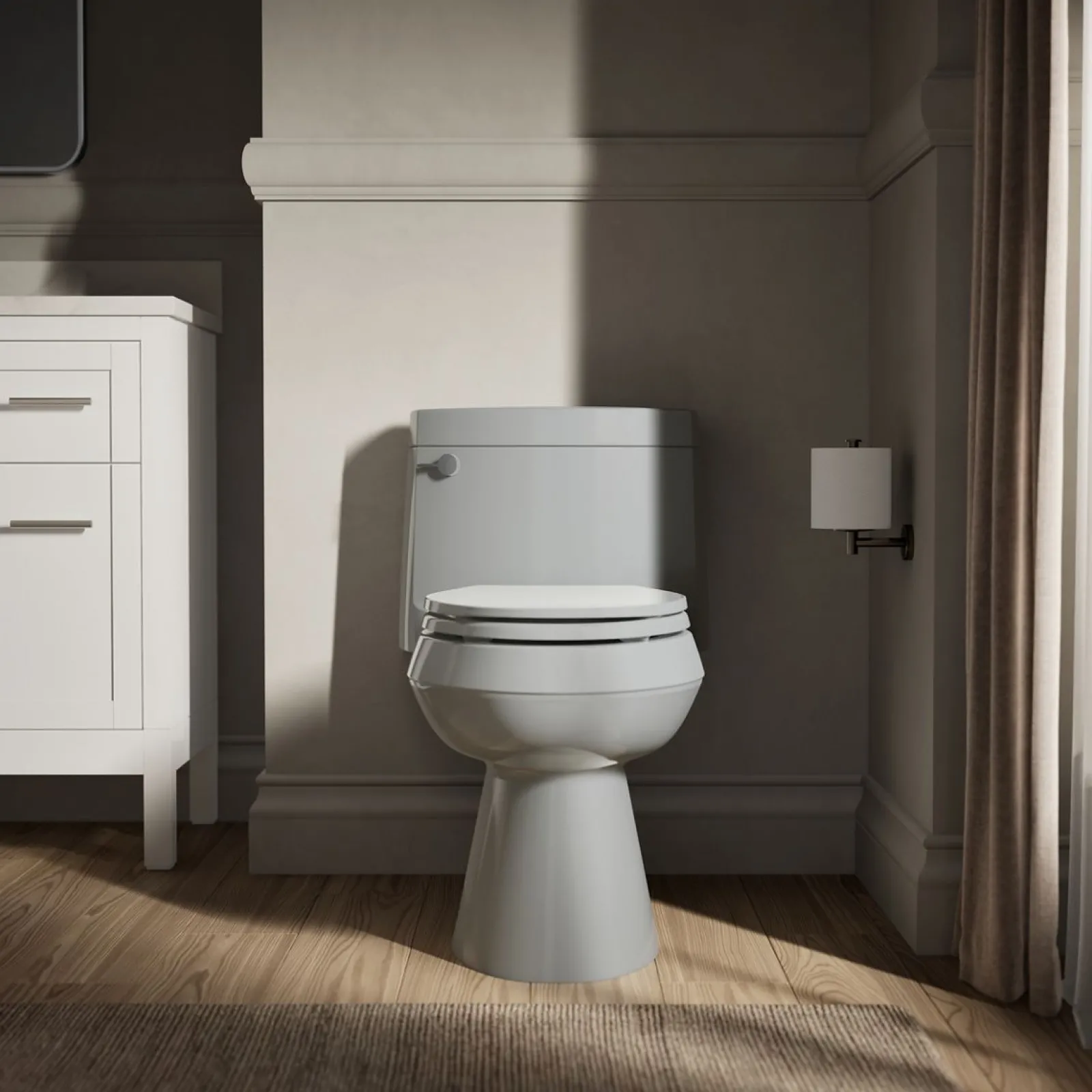 One-piece elongated toilet with concealed trapway, 1.28 gpf^Kohler Outlet