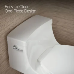 One-piece round-front toilet, 1.28 gpf^Kohler