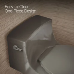 One-piece round-front toilet, 1.28 gpf^Kohler