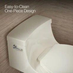 One-piece round-front toilet, 1.28 gpf^Kohler