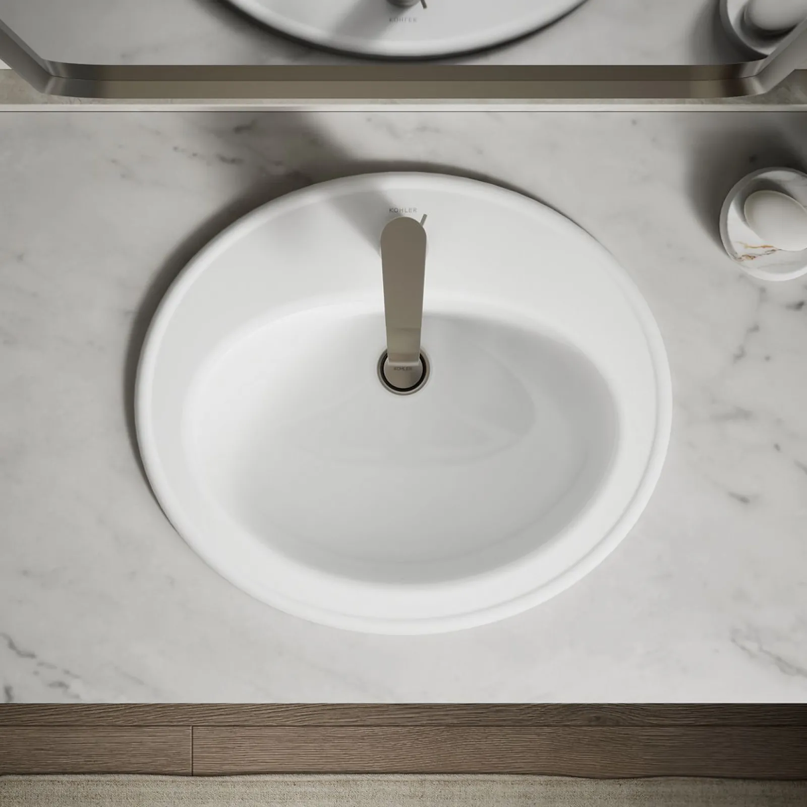 20-1/4" oval drop-in bathroom sink^Kohler Outlet