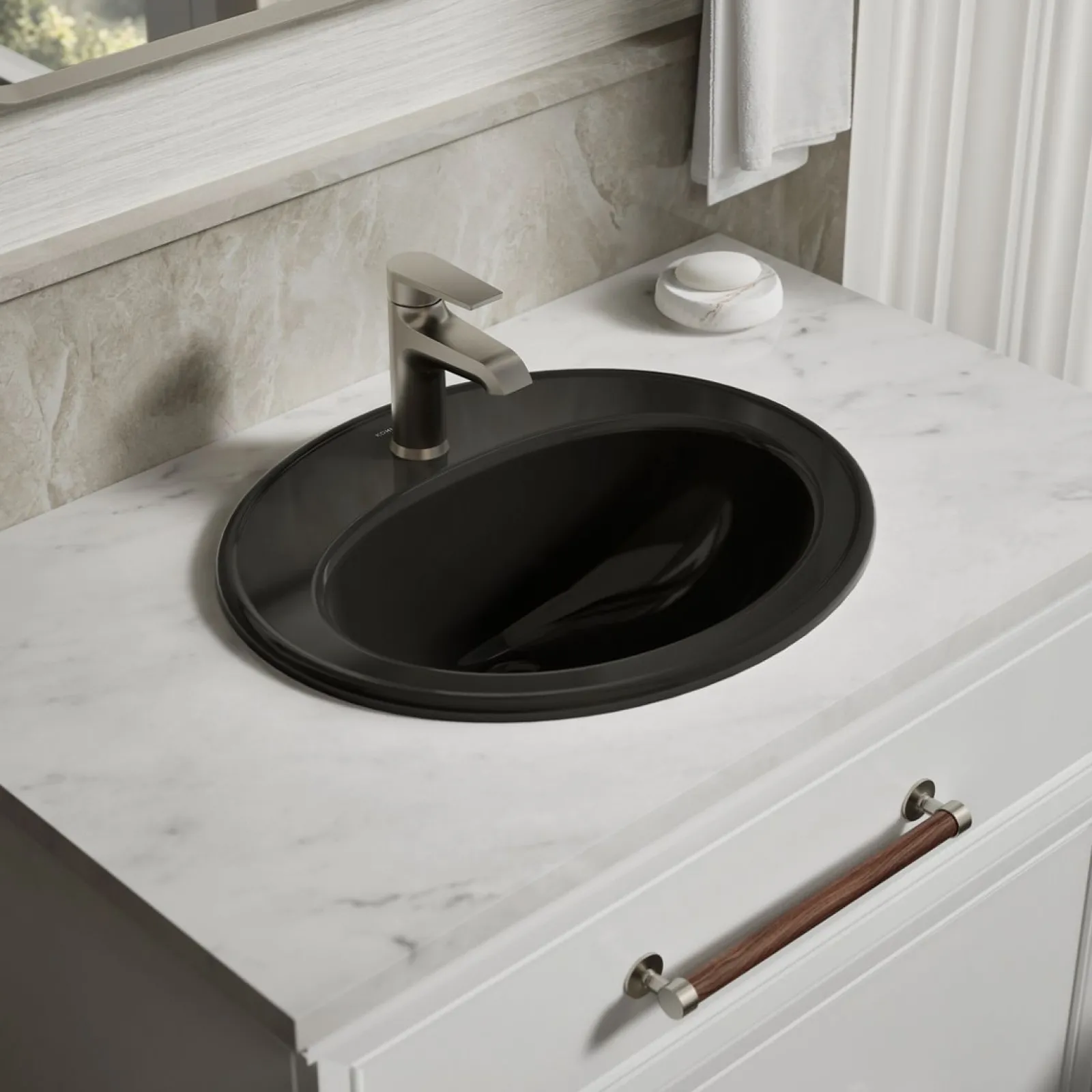 20-1/4" oval drop-in bathroom sink^Kohler Outlet