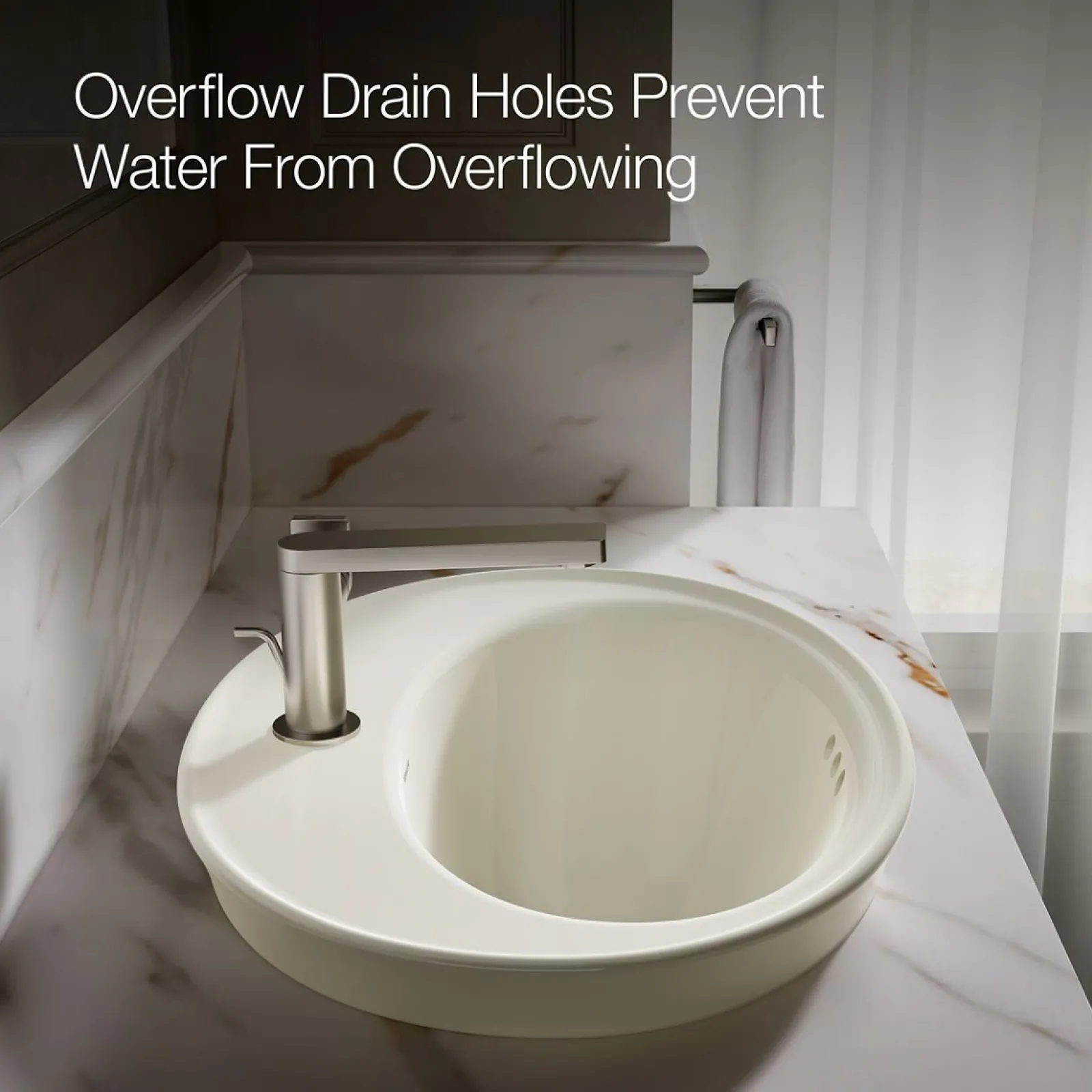 22-1/4" oval drop-in bathroom sink^Kohler Outlet