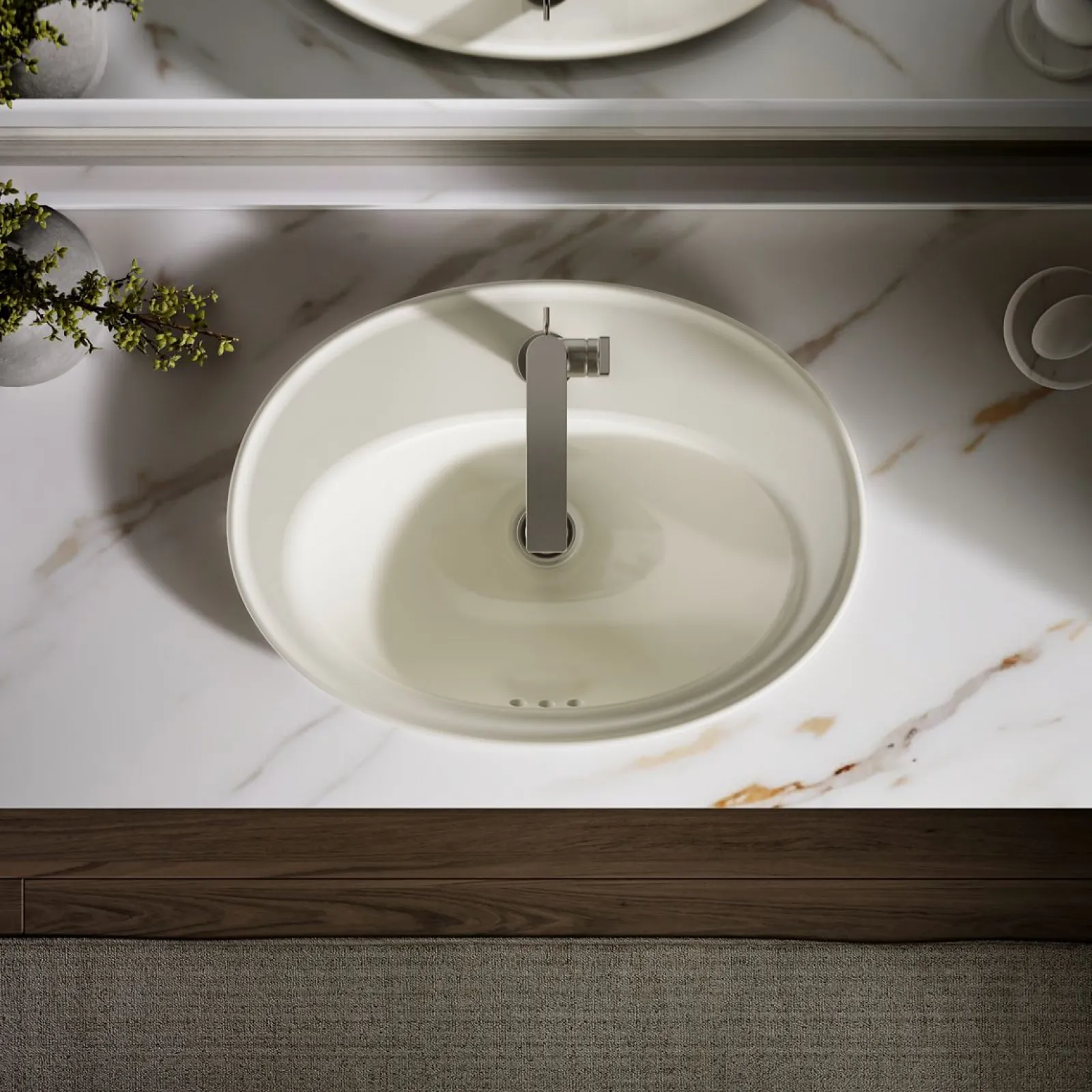 22-1/4" oval drop-in bathroom sink^Kohler Outlet