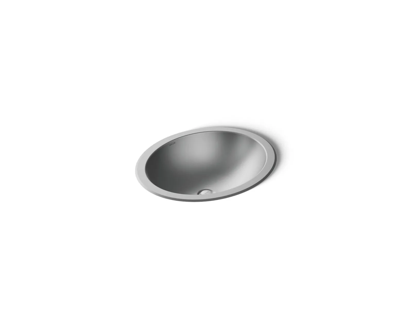 20" oval drop-in/undermount bathroom sink, no overflow^Kohler Hot