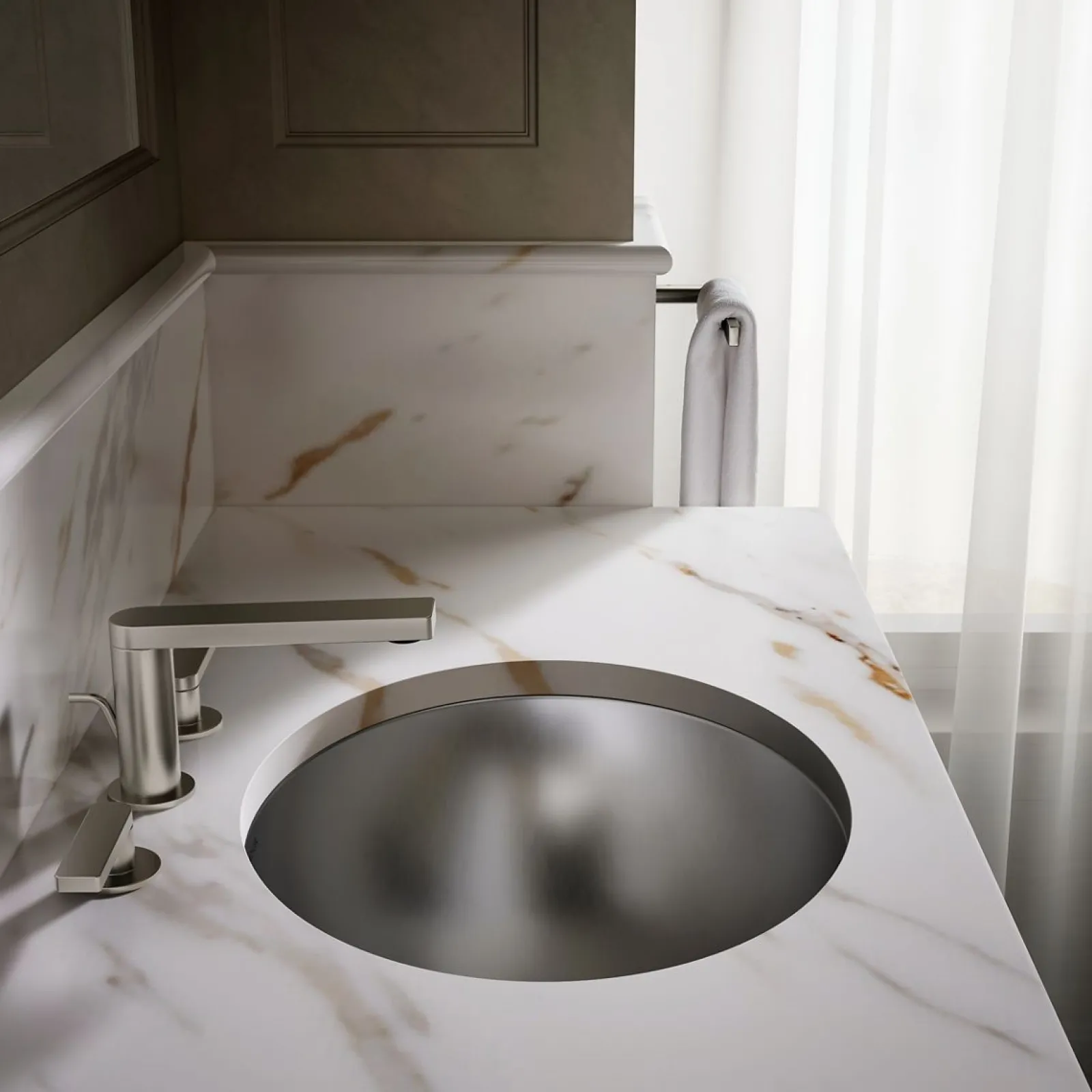 20" oval drop-in/undermount bathroom sink, no overflow^Kohler Hot