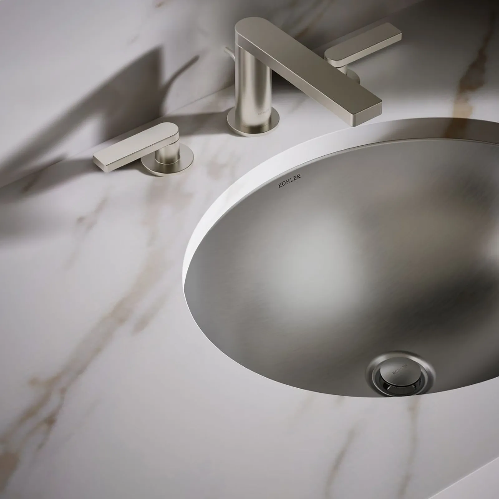 20" oval drop-in/undermount bathroom sink, no overflow^Kohler Hot