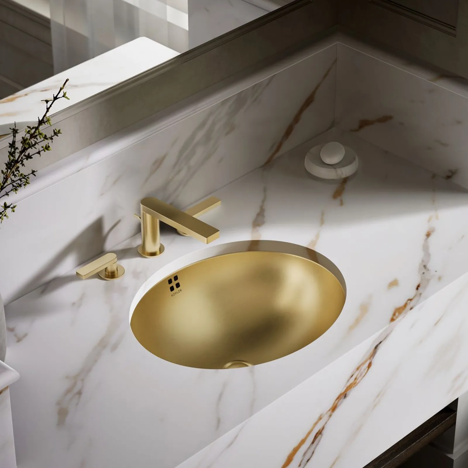20" oval drop-in/undermount bathroom sink^Kohler New