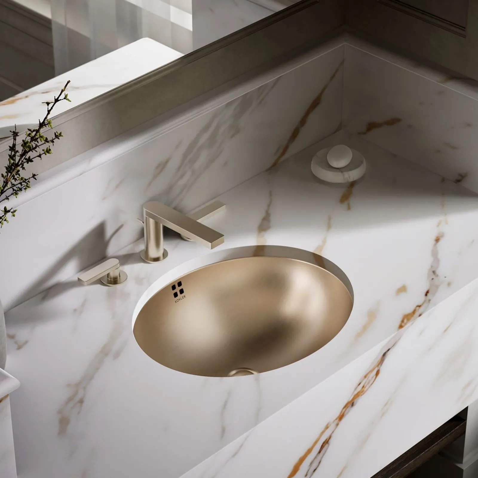 20" oval drop-in/undermount bathroom sink^Kohler New