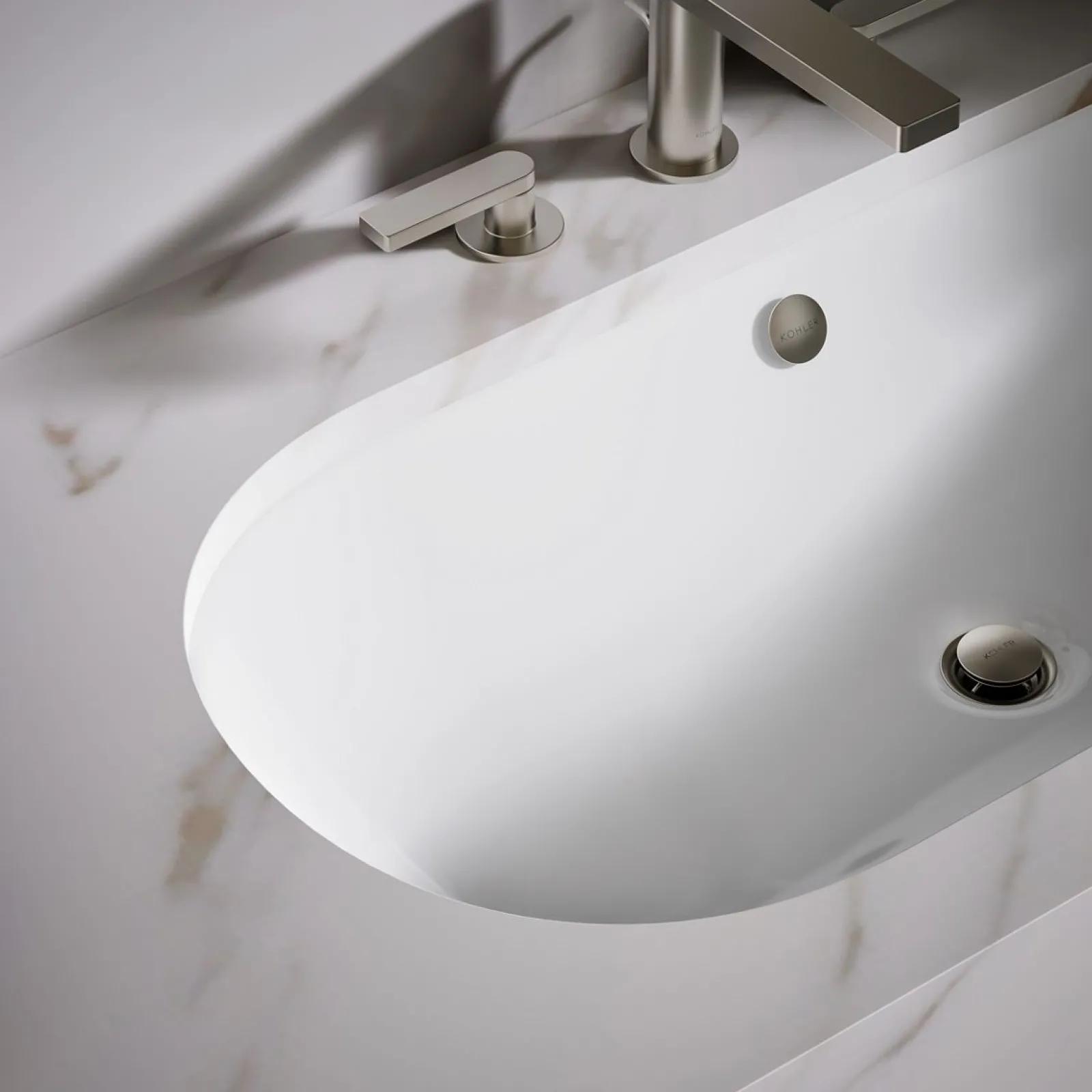 33" oval drop-in/undermount bathroom sink^Kohler New