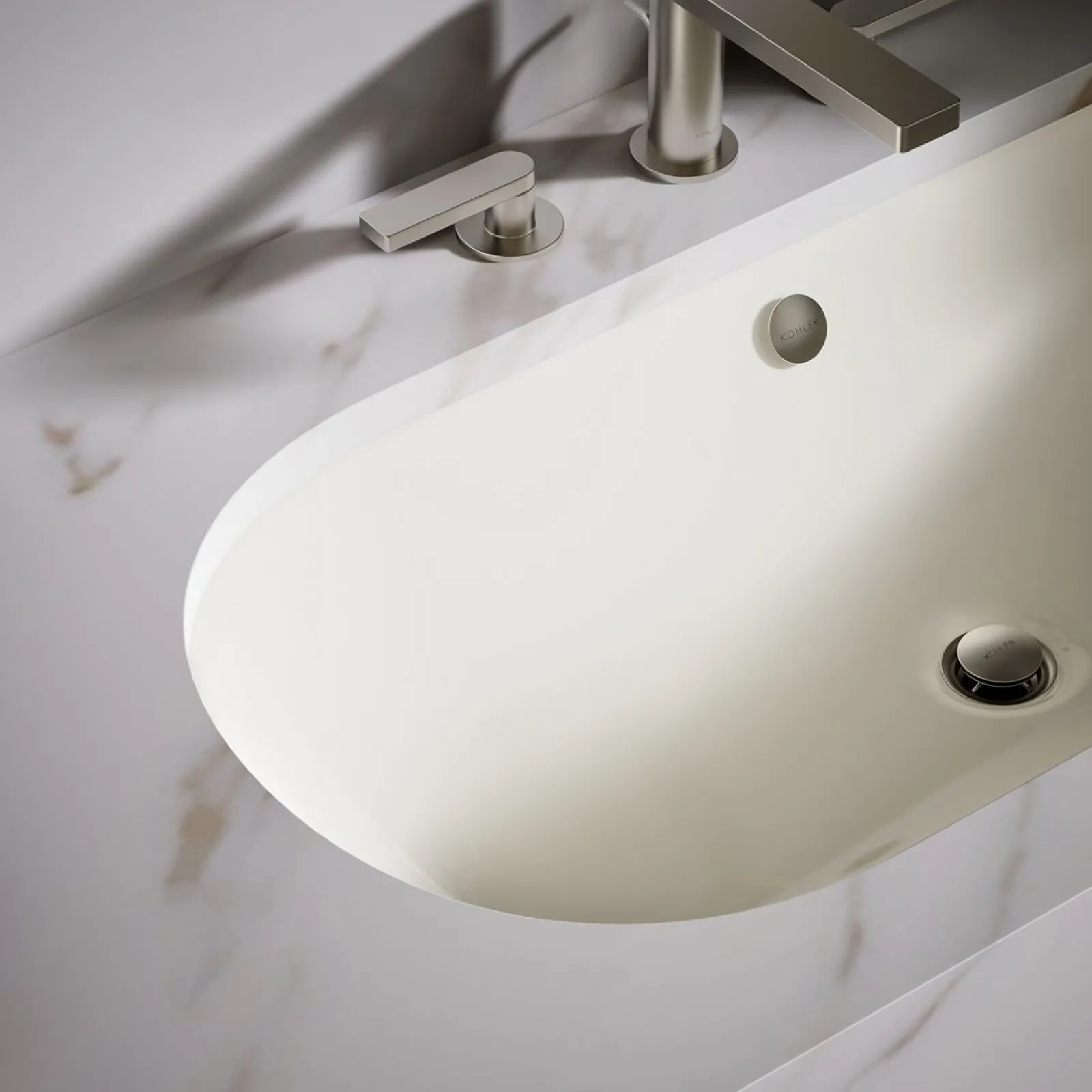 33" oval drop-in/undermount bathroom sink^Kohler New