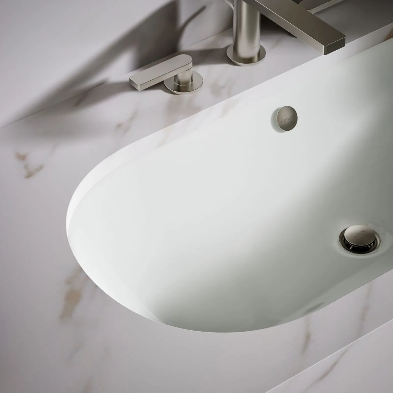 33" oval drop-in/undermount bathroom sink^Kohler New