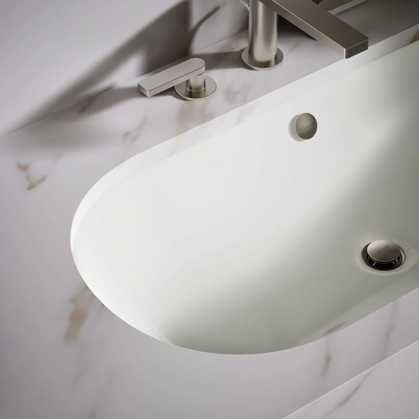 33" oval drop-in/undermount bathroom sink^Kohler New