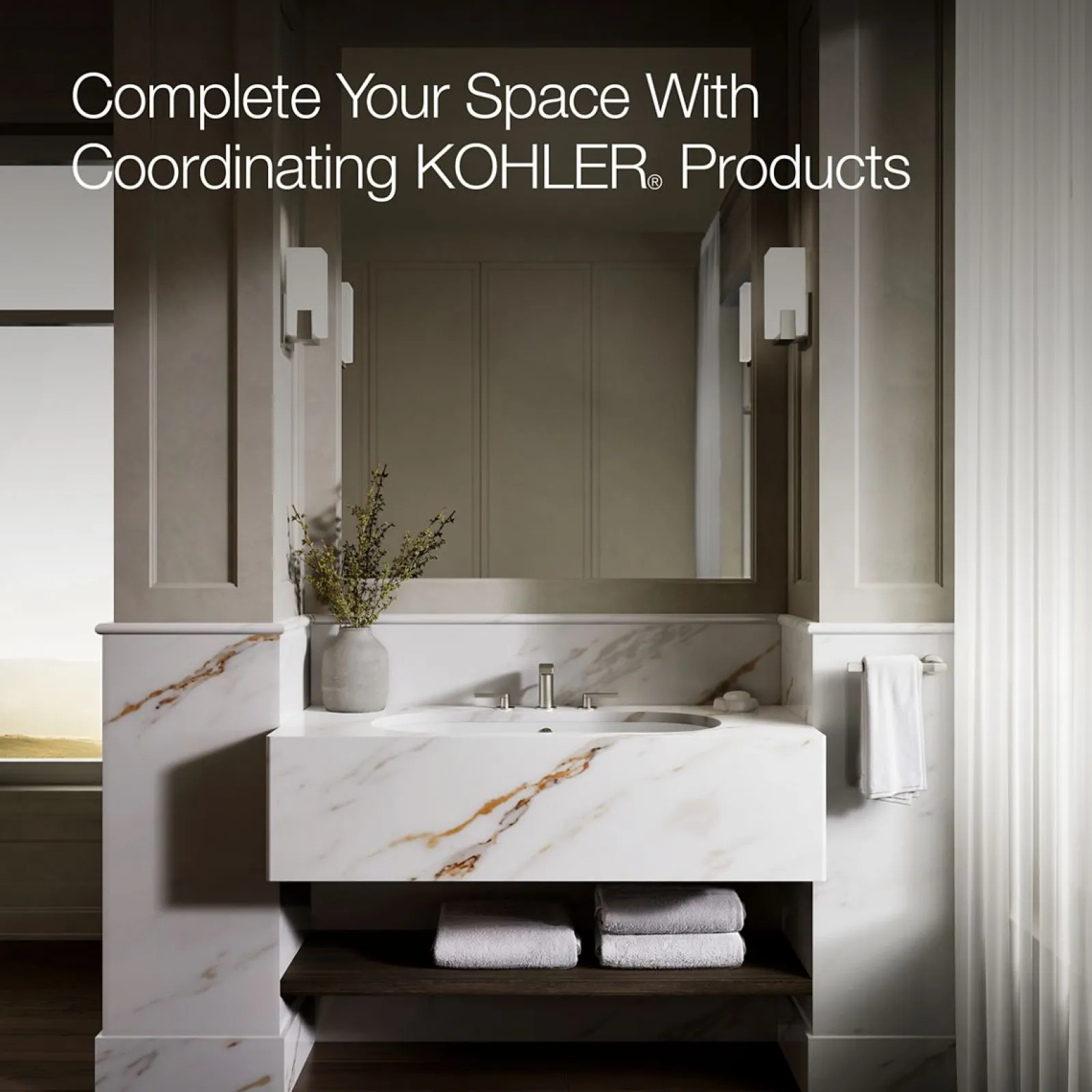 33" oval drop-in/undermount bathroom sink^Kohler New