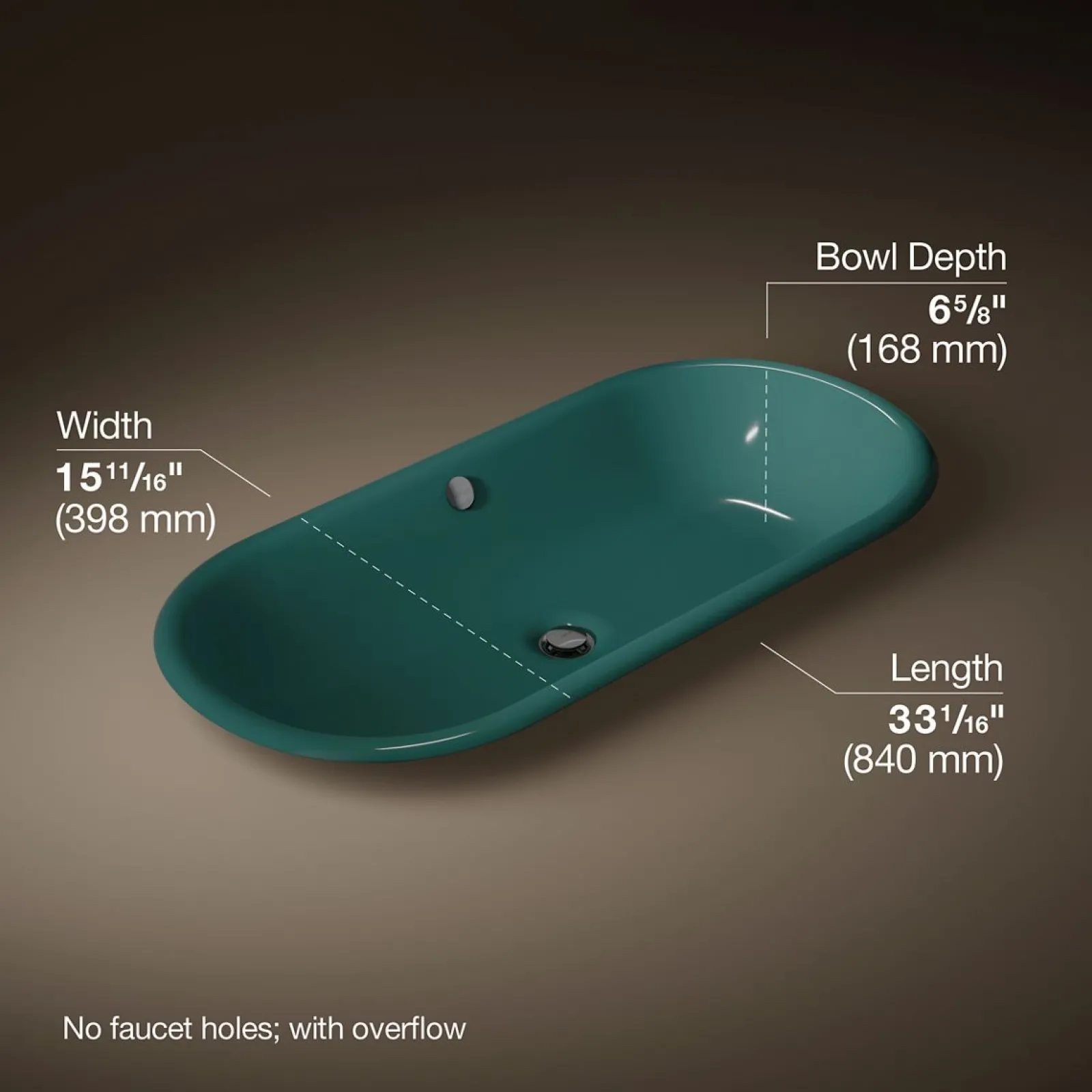 33" oval drop-in / undermount / vessel bathroom sink^Kohler Hot
