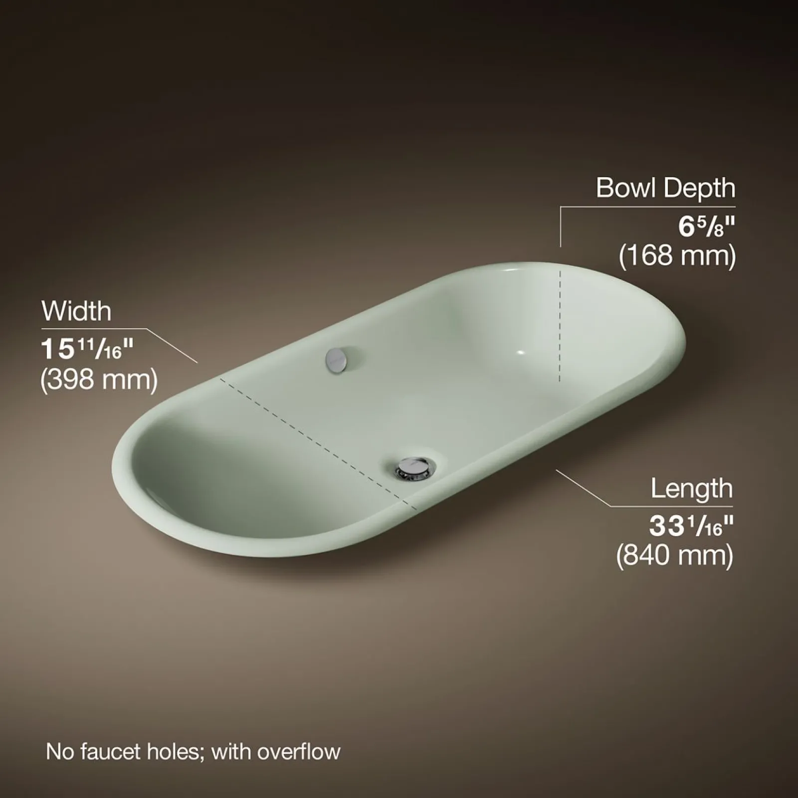 33" oval drop-in / undermount / vessel bathroom sink^Kohler