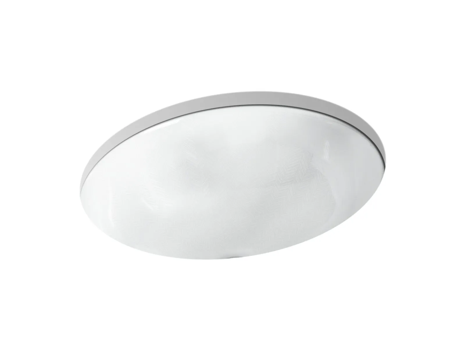 19-1/4" oval undermount bathroom sink, no overflow^Kohler