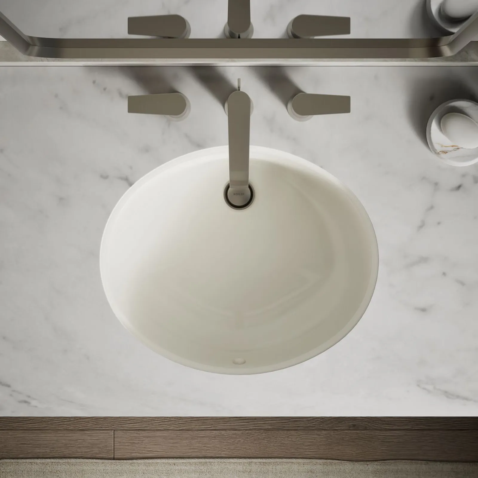 19-1/4" oval undermount bathroom sink^Kohler Best