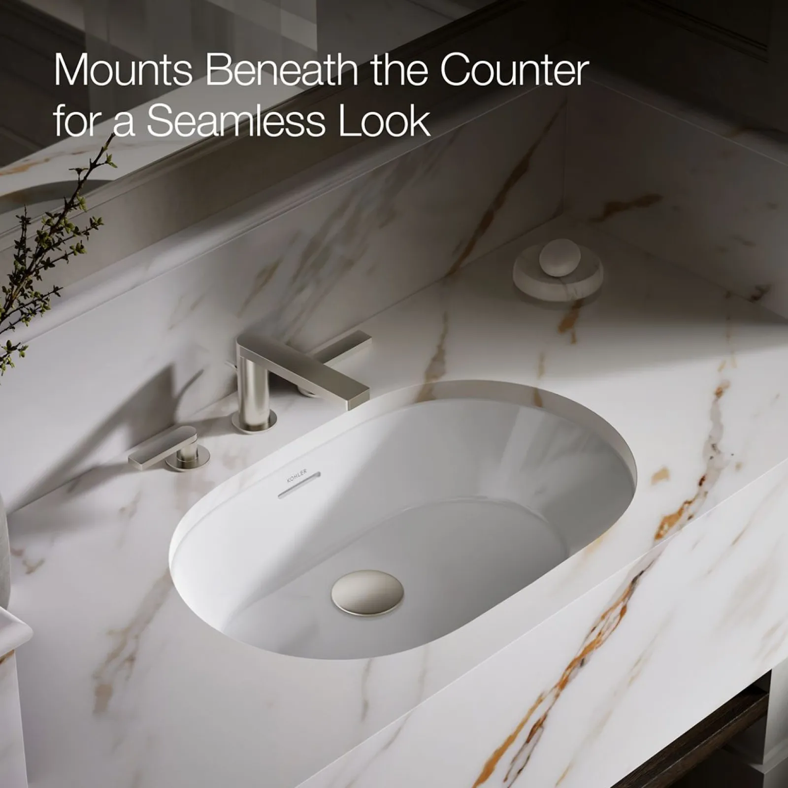 24-1/4" oval undermount bathroom sink^Kohler Online