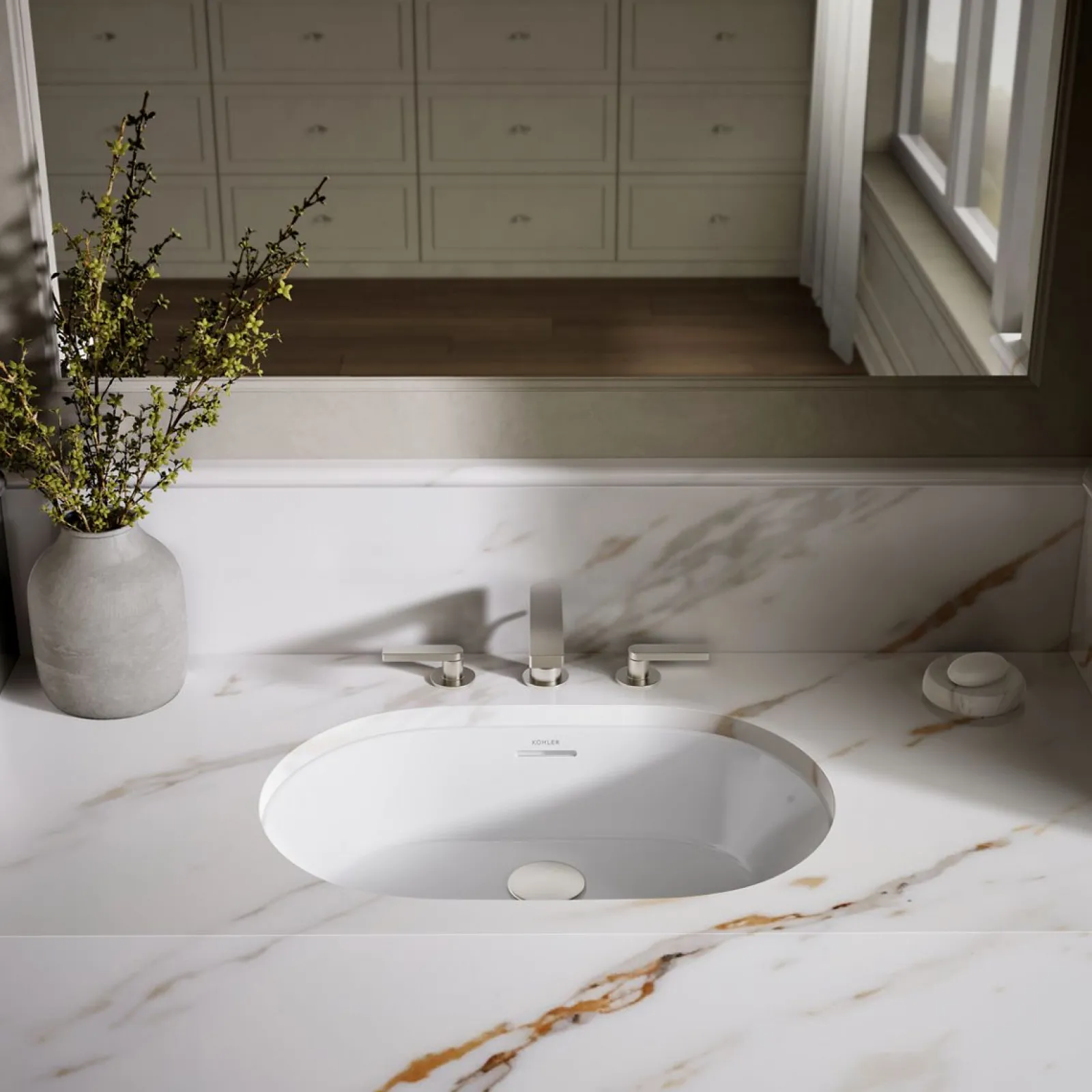 24-1/4" oval undermount bathroom sink^Kohler Online