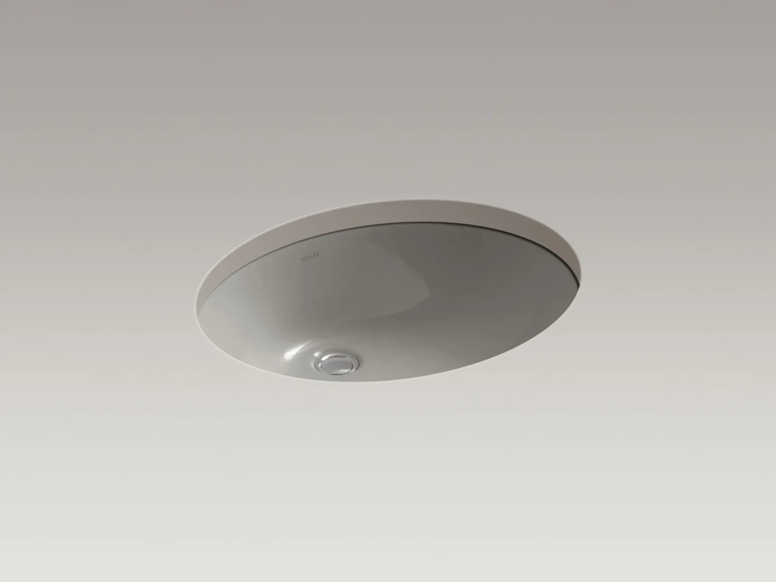 21-1/4" oval undermount bathroom sink with glazed underside, no overflow^Kohler Sale