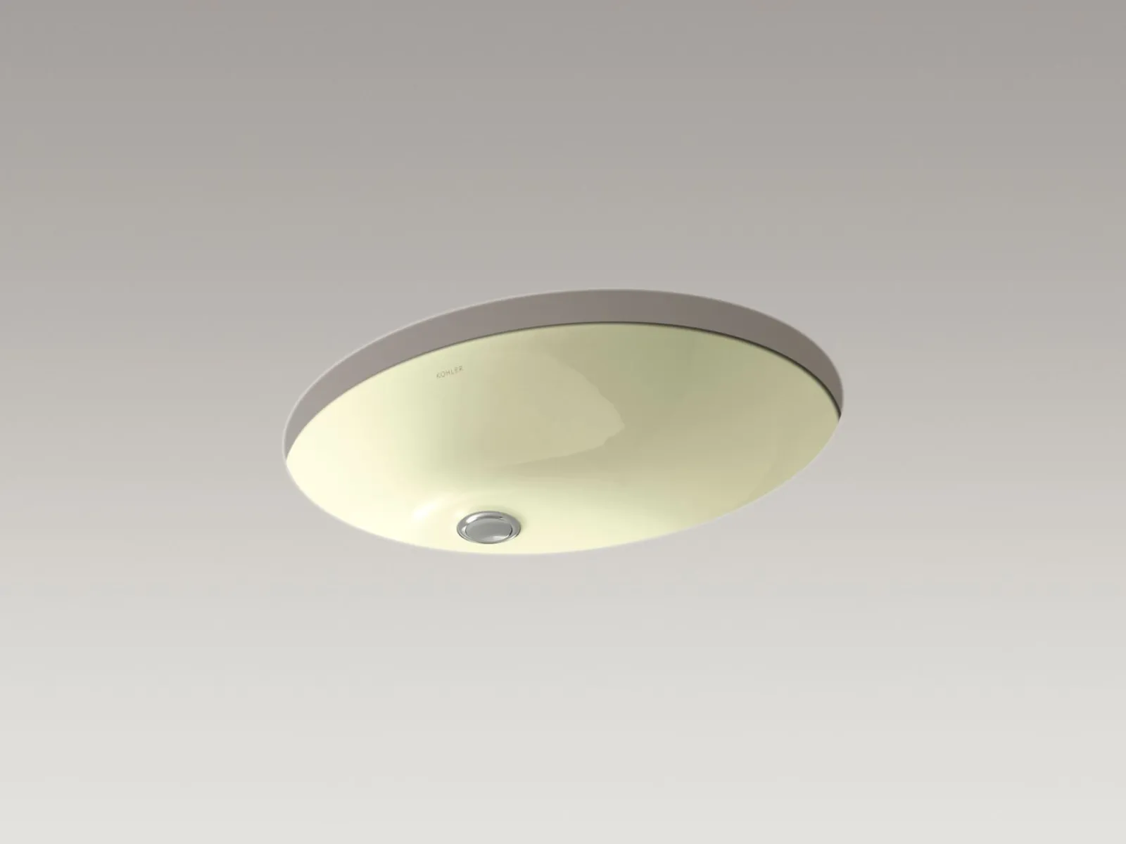 21-1/4" oval undermount bathroom sink with glazed underside, no overflow^Kohler Sale