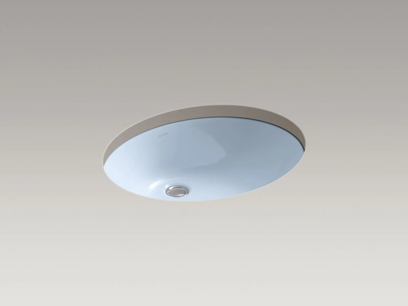 21-1/4" oval undermount bathroom sink with glazed underside, no overflow^Kohler Sale