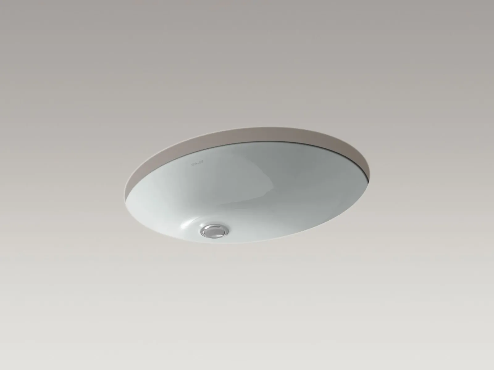 21-1/4" oval undermount bathroom sink with glazed underside, no overflow^Kohler Sale