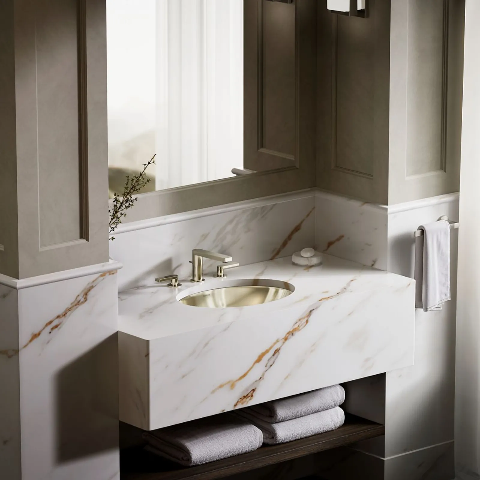23-1/4" oval undermount bathroom sink, no overflow^Kohler Online