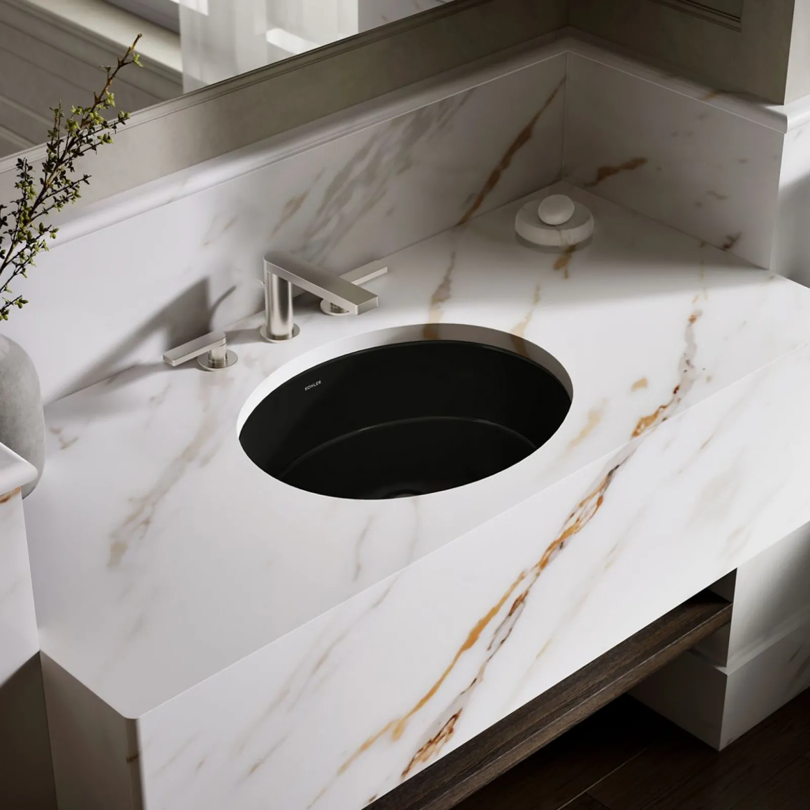 19-1/4" oval undermount bathroom sink^Kohler Online