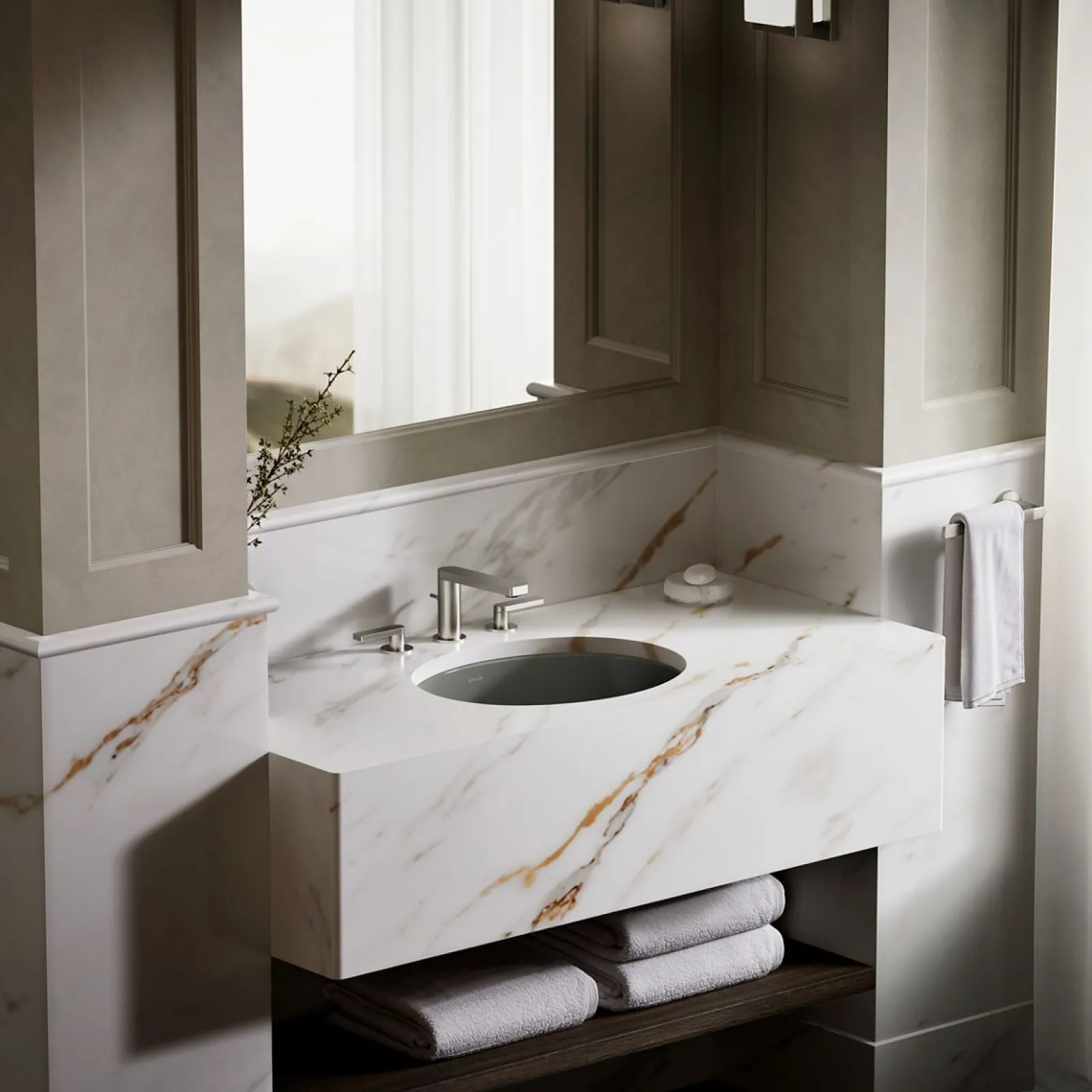 19-1/4" oval undermount bathroom sink^Kohler Online