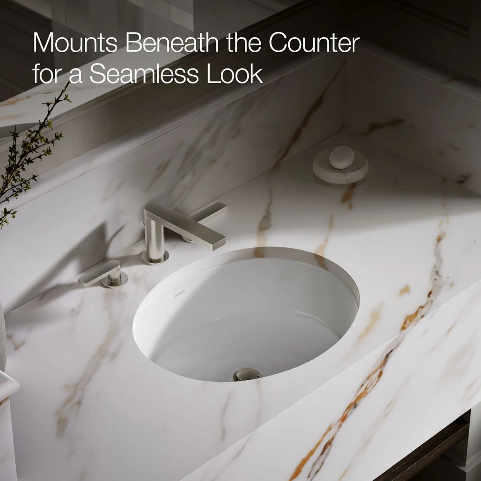 19-1/4" oval undermount bathroom sink^Kohler Online