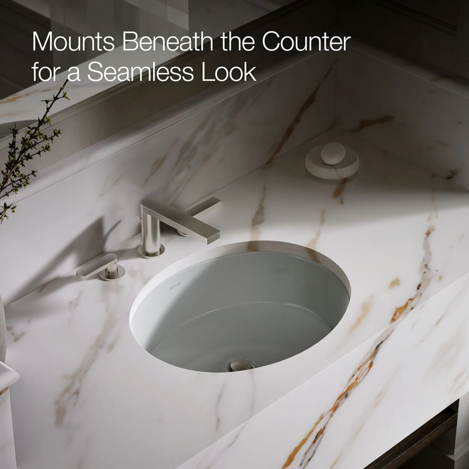 19-1/4" oval undermount bathroom sink^Kohler Online