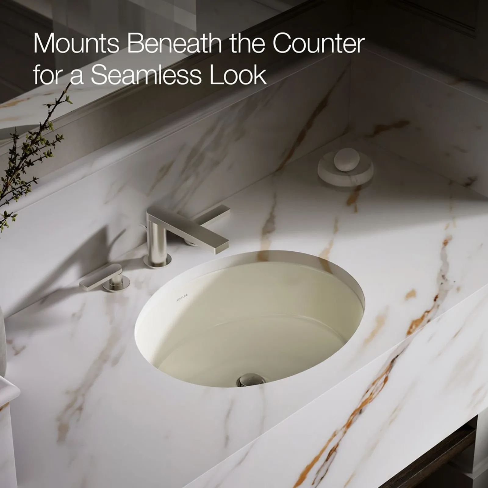 19-1/4" oval undermount bathroom sink^Kohler Online