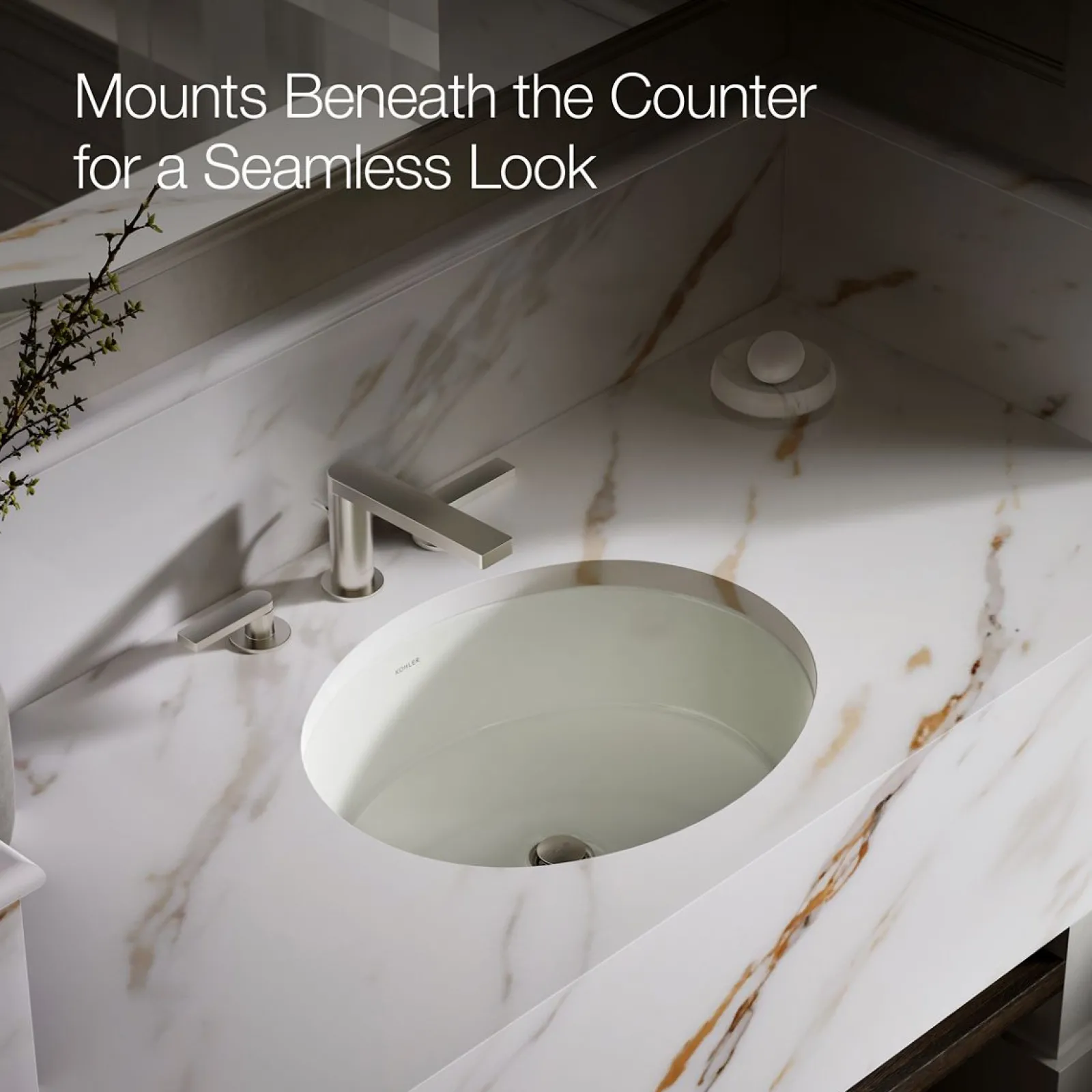 19-1/4" oval undermount bathroom sink^Kohler Online