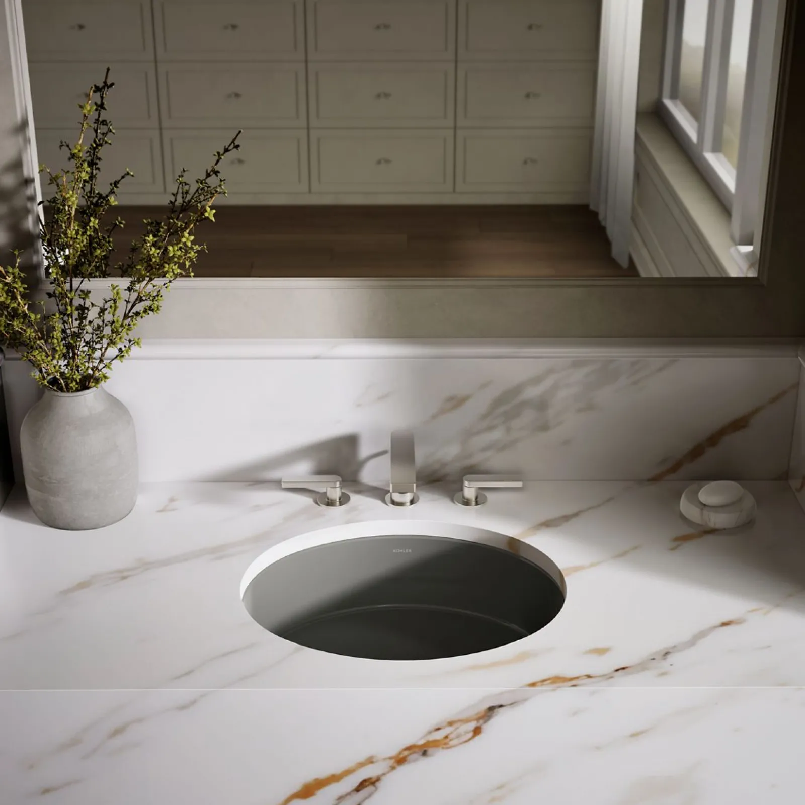 19-1/4" oval undermount bathroom sink^Kohler Online