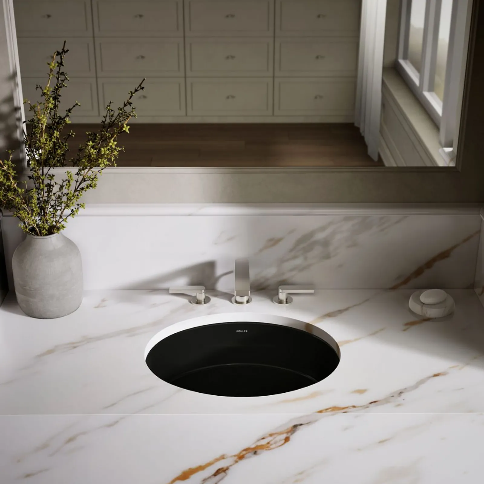 19-1/4" oval undermount bathroom sink^Kohler Online