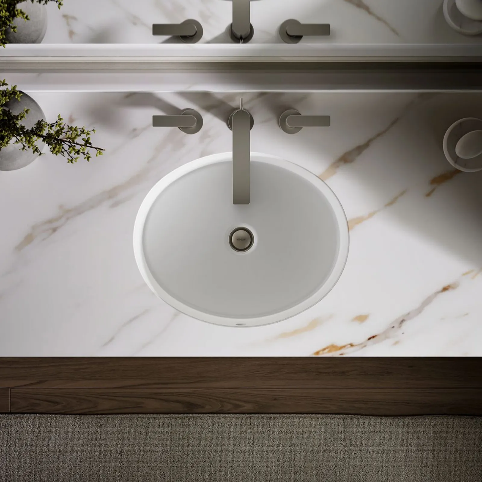 19-1/4" oval undermount bathroom sink^Kohler Online