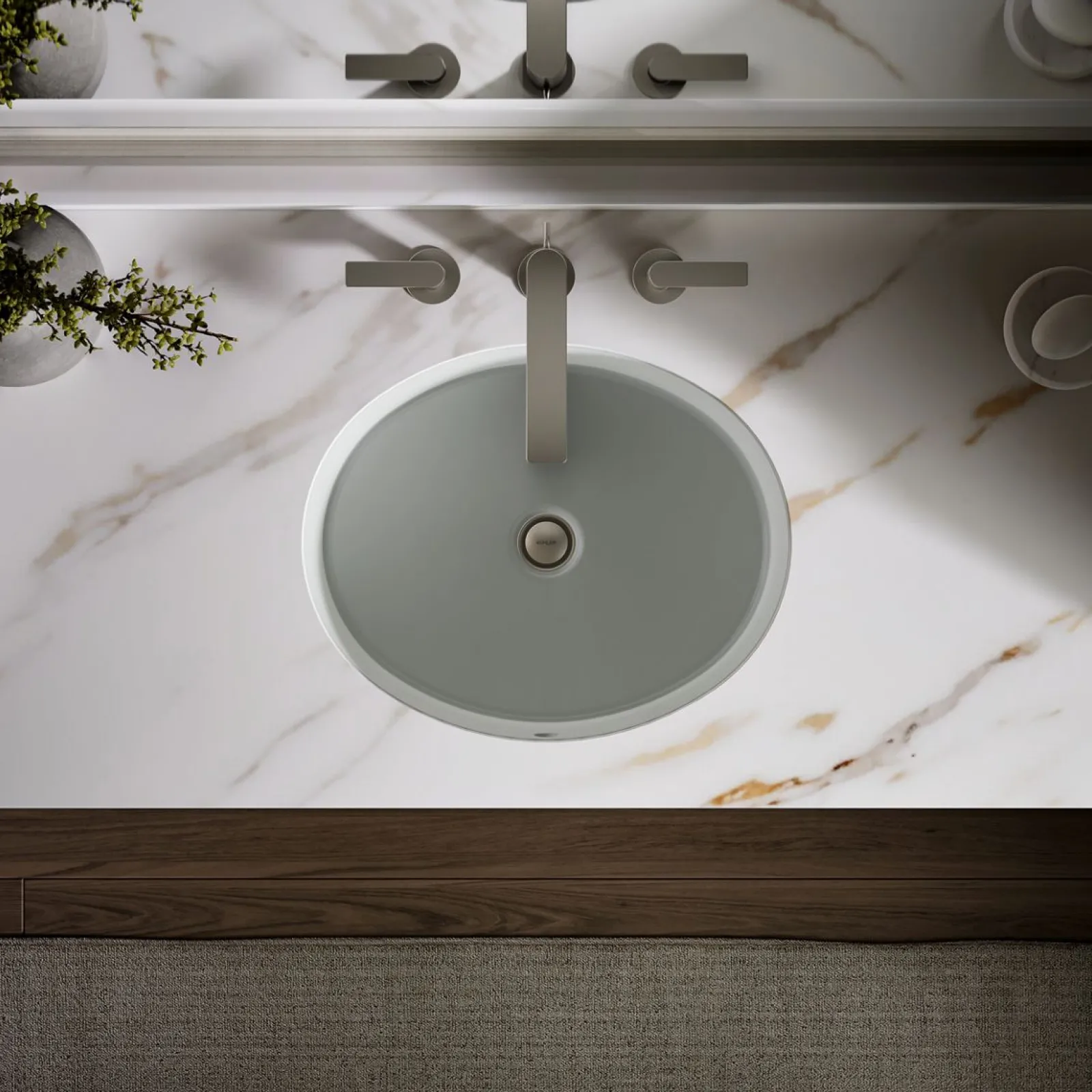19-1/4" oval undermount bathroom sink^Kohler Online