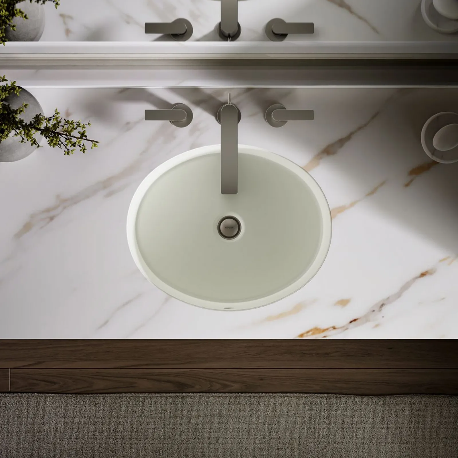 19-1/4" oval undermount bathroom sink^Kohler Online