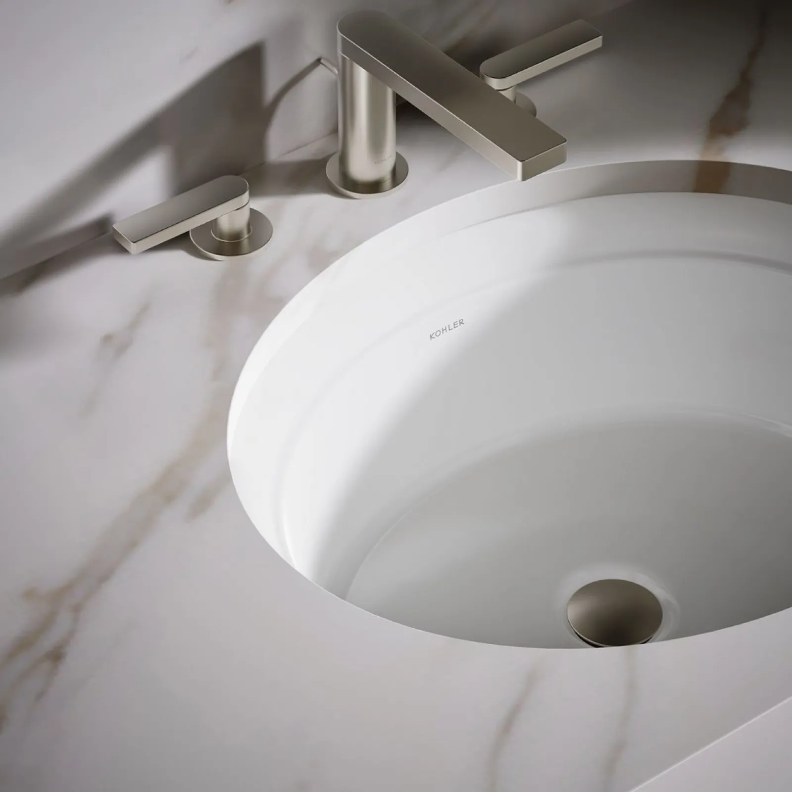 21-1/4" oval undermount bathroom sink^Kohler New