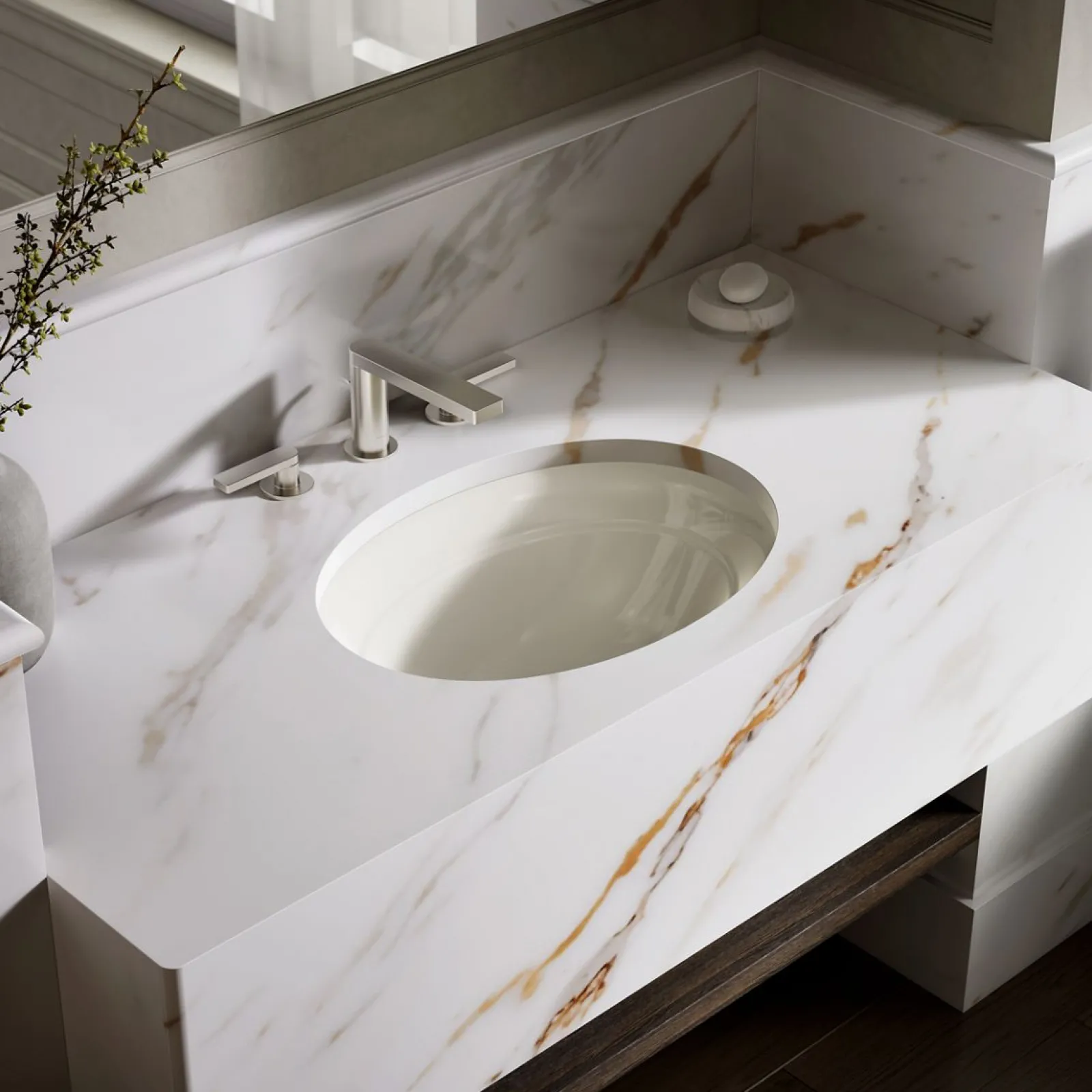 20-3/4" oval undermount bathroom sink, no overflow^Kohler Discount